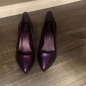 Karl Lagerfeld Deep Purple Heels